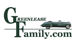 Greenlease Family Emblem  1946 Cadillac Convertible (Mary Stover Nelson)   www.GreenleaseFamily.com